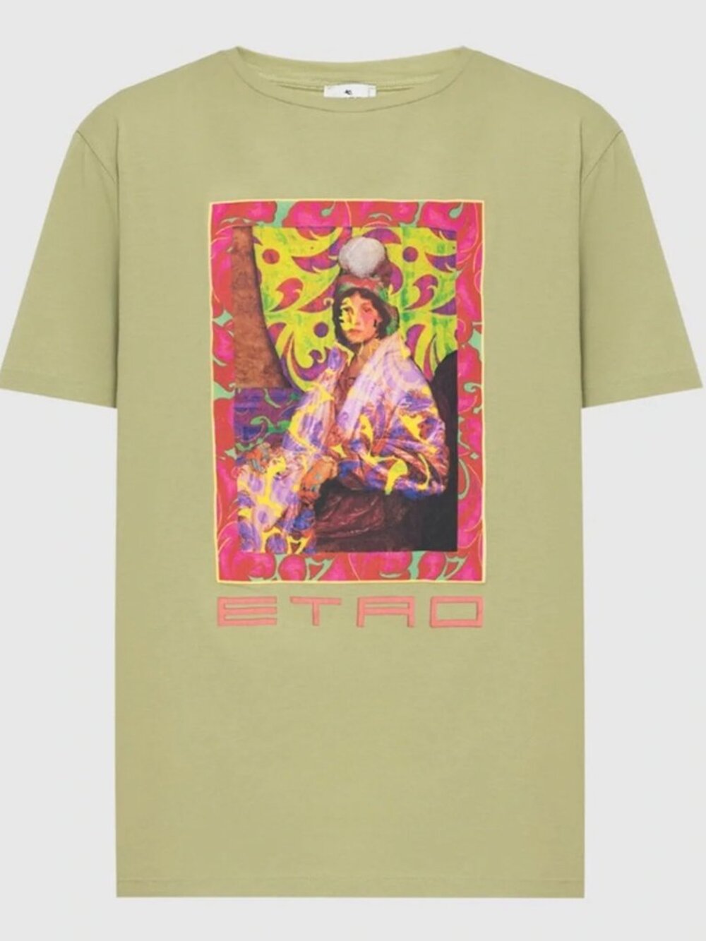 ETRO Graphic Tee with Multicolor Print Unisex 42